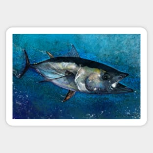 The Bluefin Tuna Painting Sticker